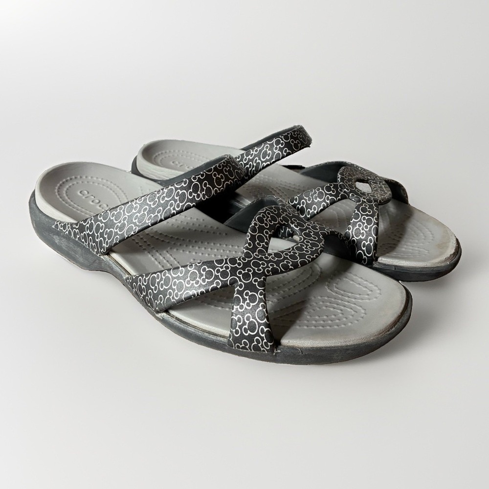 Crocs Meleen Twist Disney Mickey Mouse Comfort Slip On Sandals Womens 10